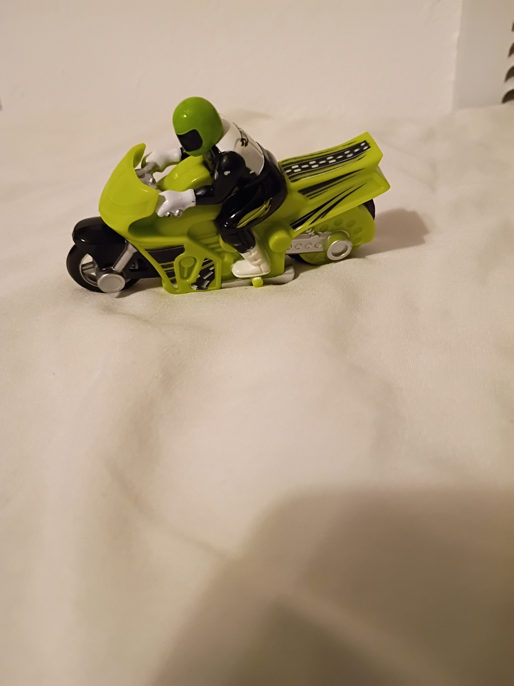Green Kids Motorcycle Toy with Rider - Unbranded - Picture 2 of 9